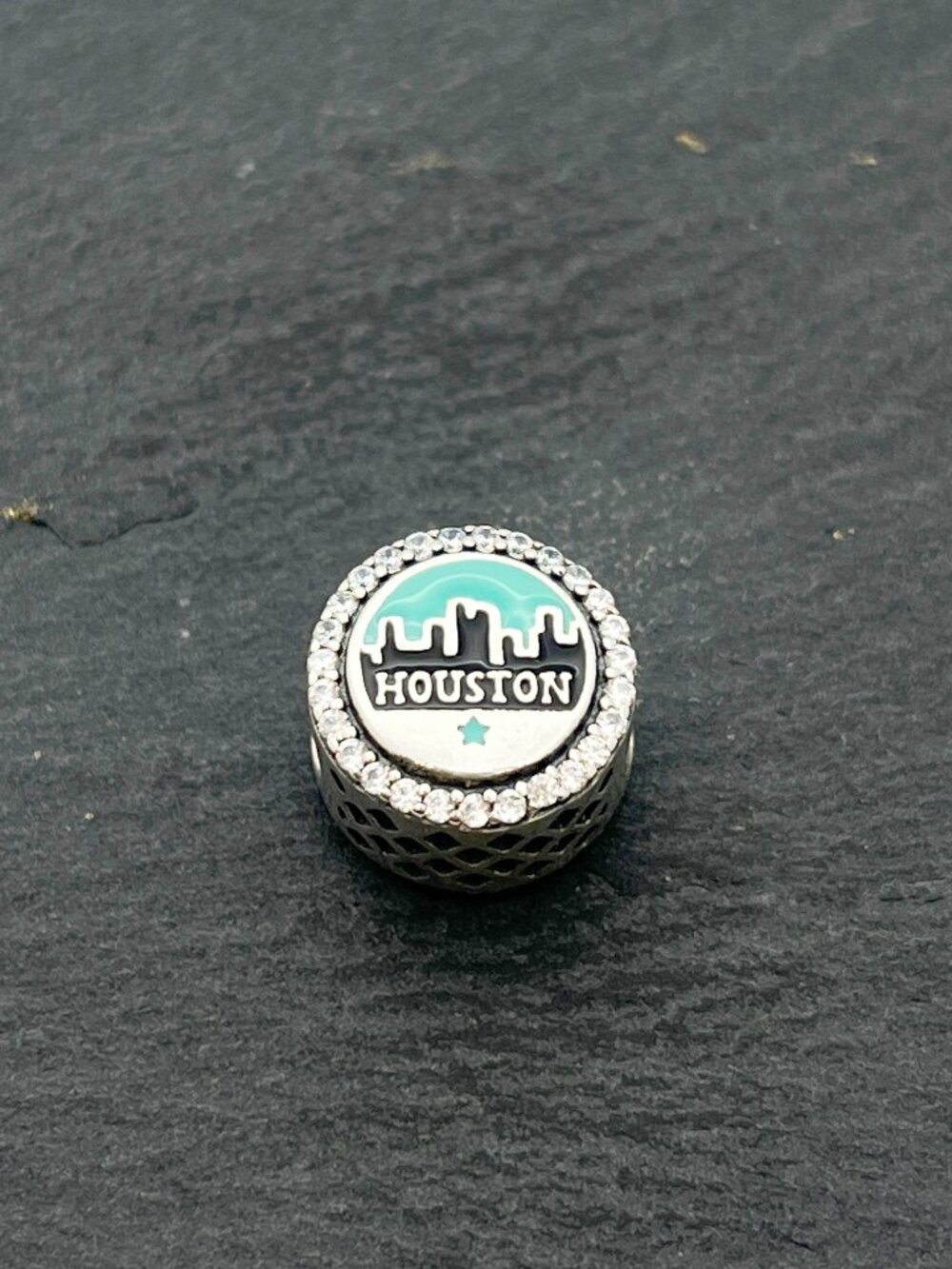 Pandora Houston Texas Skyline Bead Charm Sterling Silver Jewelry
